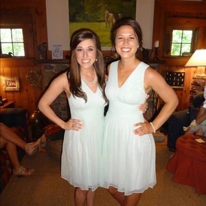 Mint bridesmaids dress